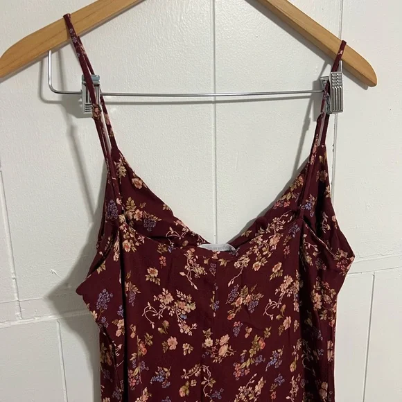 Women’s REFORMATION RED FLORAL MIDI DRESS size 12 - Picture 5 of 10